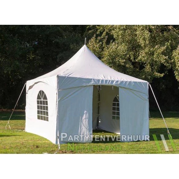Pagodetent Wit PVC 5x5m