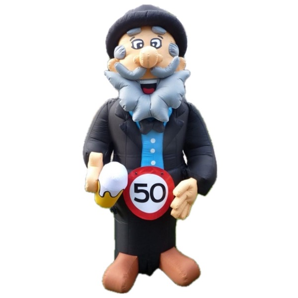 Opblaasbare Abraham met fles