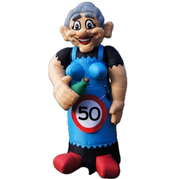 Opblaasbare Sarah met fles